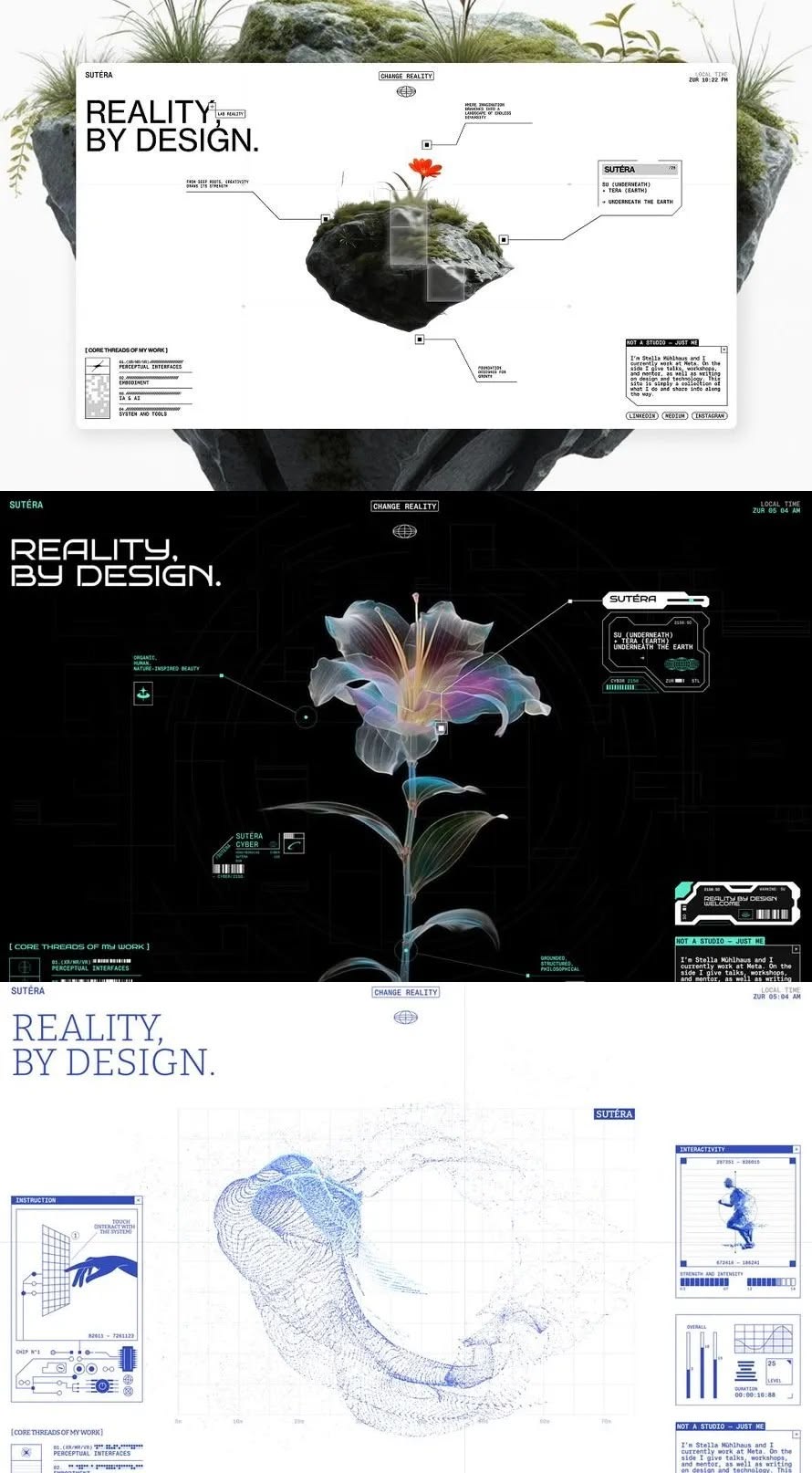 Nature and technology interface design study