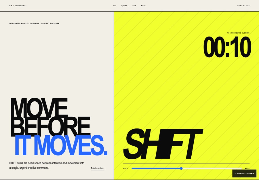 Shift™ website preview